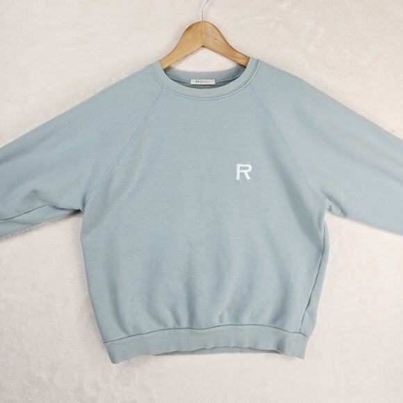 Ragdoll Los Angeles Sweatshirt Womens Medium Sage Green LA Embroidered - Picture 3 of 16